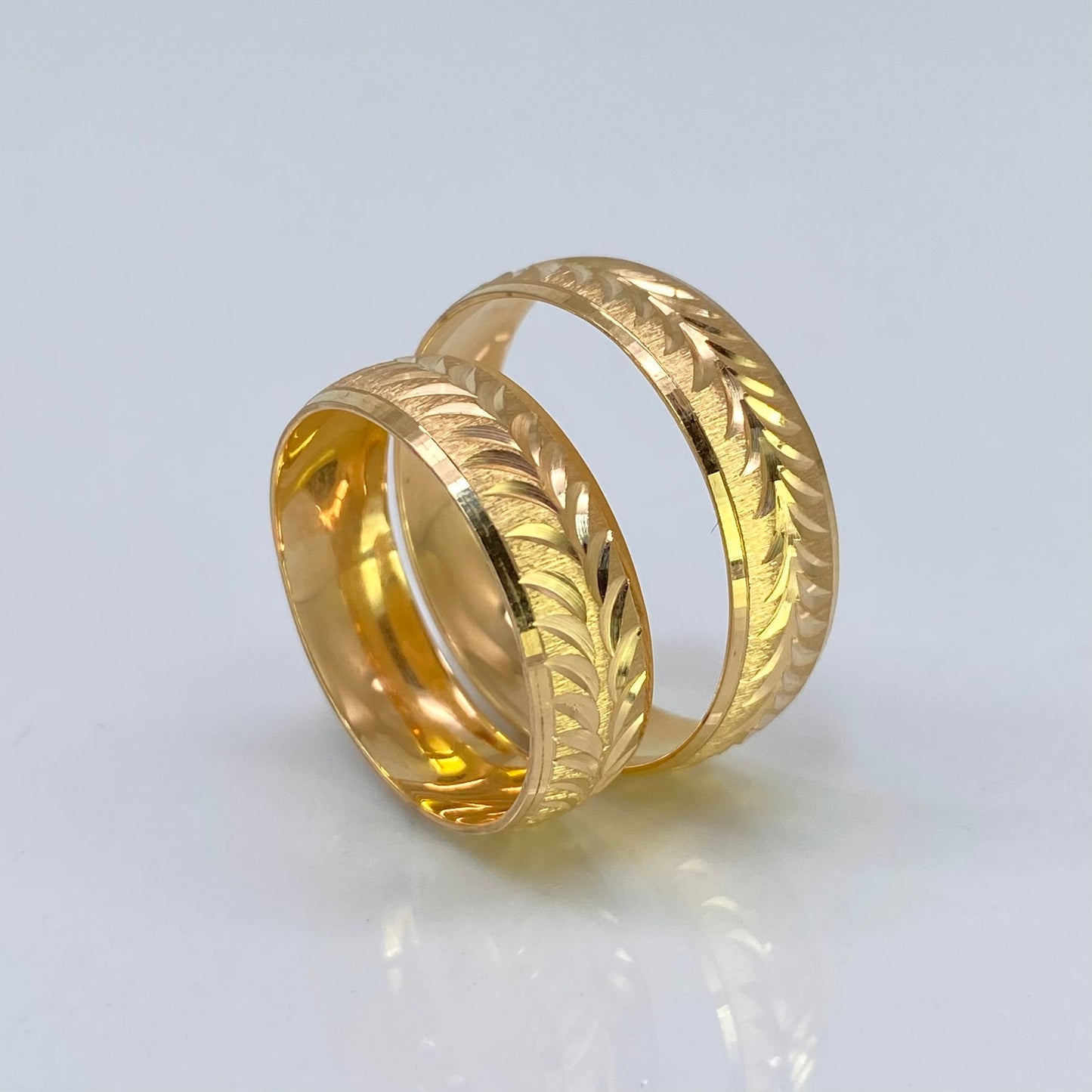 Argollas Anillos Matrimonio Paz en Oro 18K