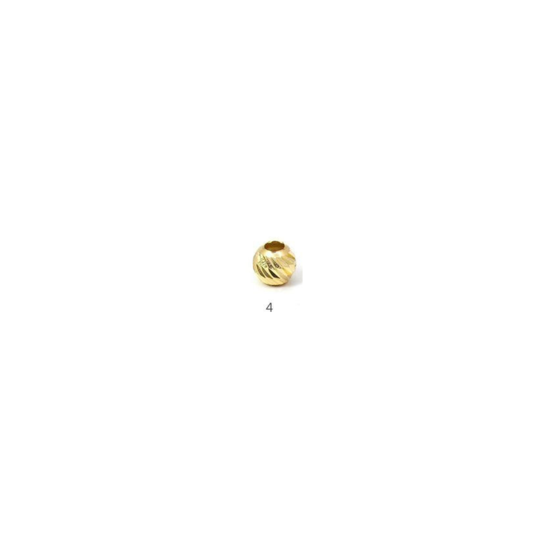 Pulsera personalizada oro 18k balines diamantados – vista detalle – Brillo Encanto
