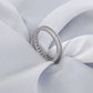Anillo Plata 925 Baño Oro Blanco con Circonitas | Delicadeza y Brillo Femenino