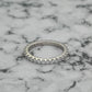 Anillo Eternity Plata 925 Baño Oro Blanco | Brillo Delicado para Ella