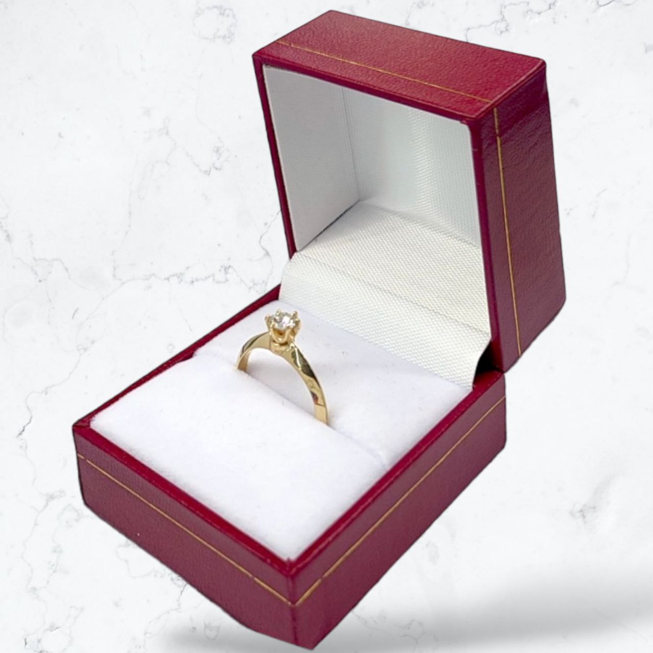 Anillo Promesa Compromiso Fragata Oro 18k