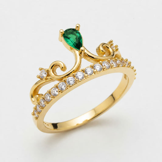 Anillo de 15 años corona reina en oro 18k - Brillo Encanto Villavicencio