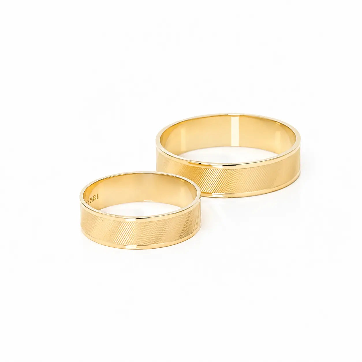 Argollas Anillos Matrimonio Armonia en Oro 18K