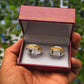 Macarena Design Wedding Rings in 1000 Silver with 18k Gold – Classic and Elegant 