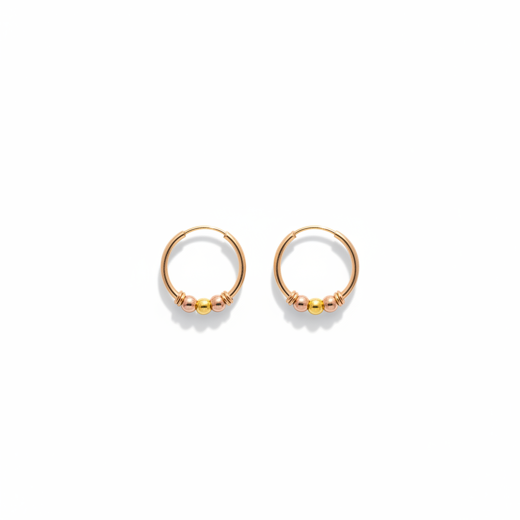 Candongas bebes Pequeñas 1,5 Cm Oro Laminado 18k Aros