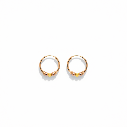Candongas bebes Pequeñas 1,5 Cm Oro Laminado 18k Aros