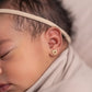 Aretes Oro Laminado 18k Corazón Pequeños para bebe