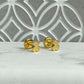 Safety Pin Earrings for Girls and Women, Tous Bear, 18k Gold Plated