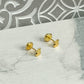 Safety Pin Earrings for Girls and Women, Tous Bear, 18k Gold Plated