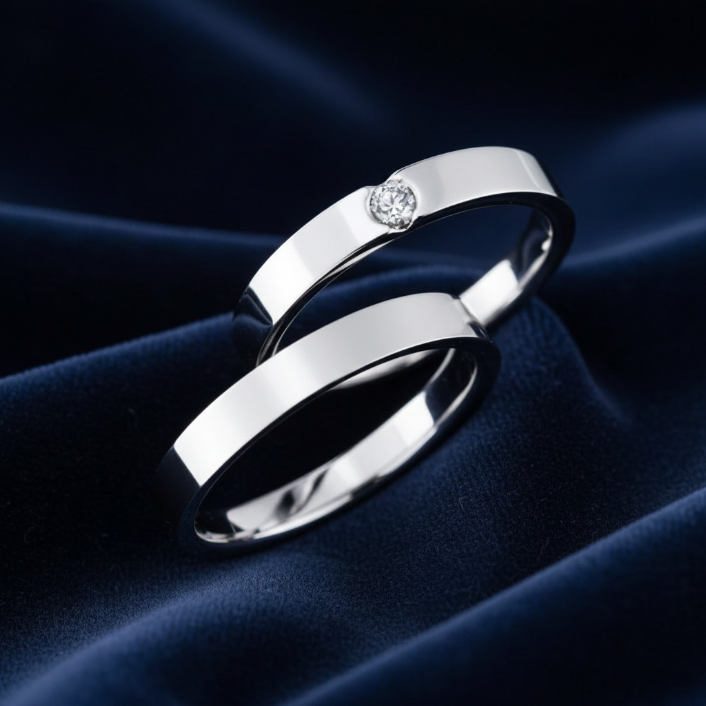 Argollas Matrimonio Pisa en Plata Italiana