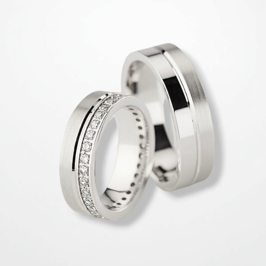 Argollas de Matrimonio Nápoles – Plata Italiana 