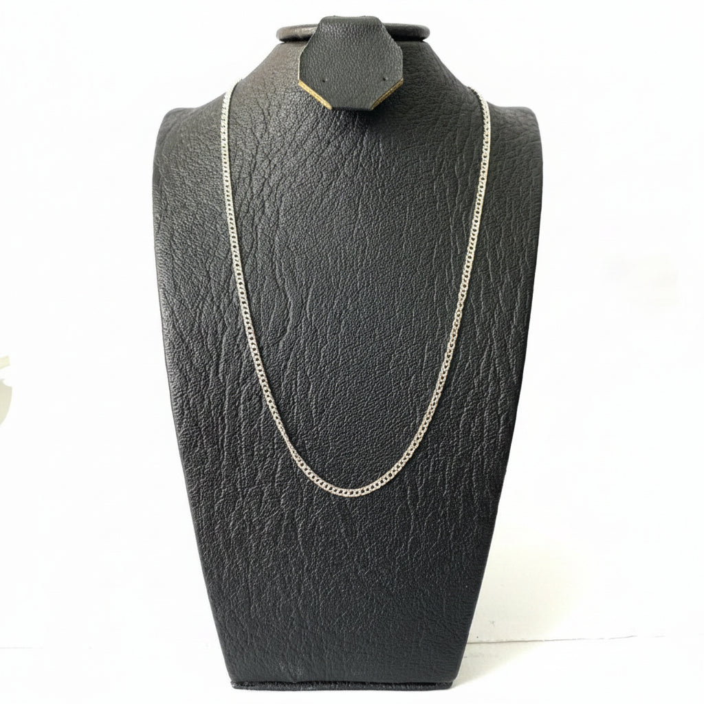 Cadena Cubana Plata 925 hombre — eslabones planos joyería de lujo Colombia