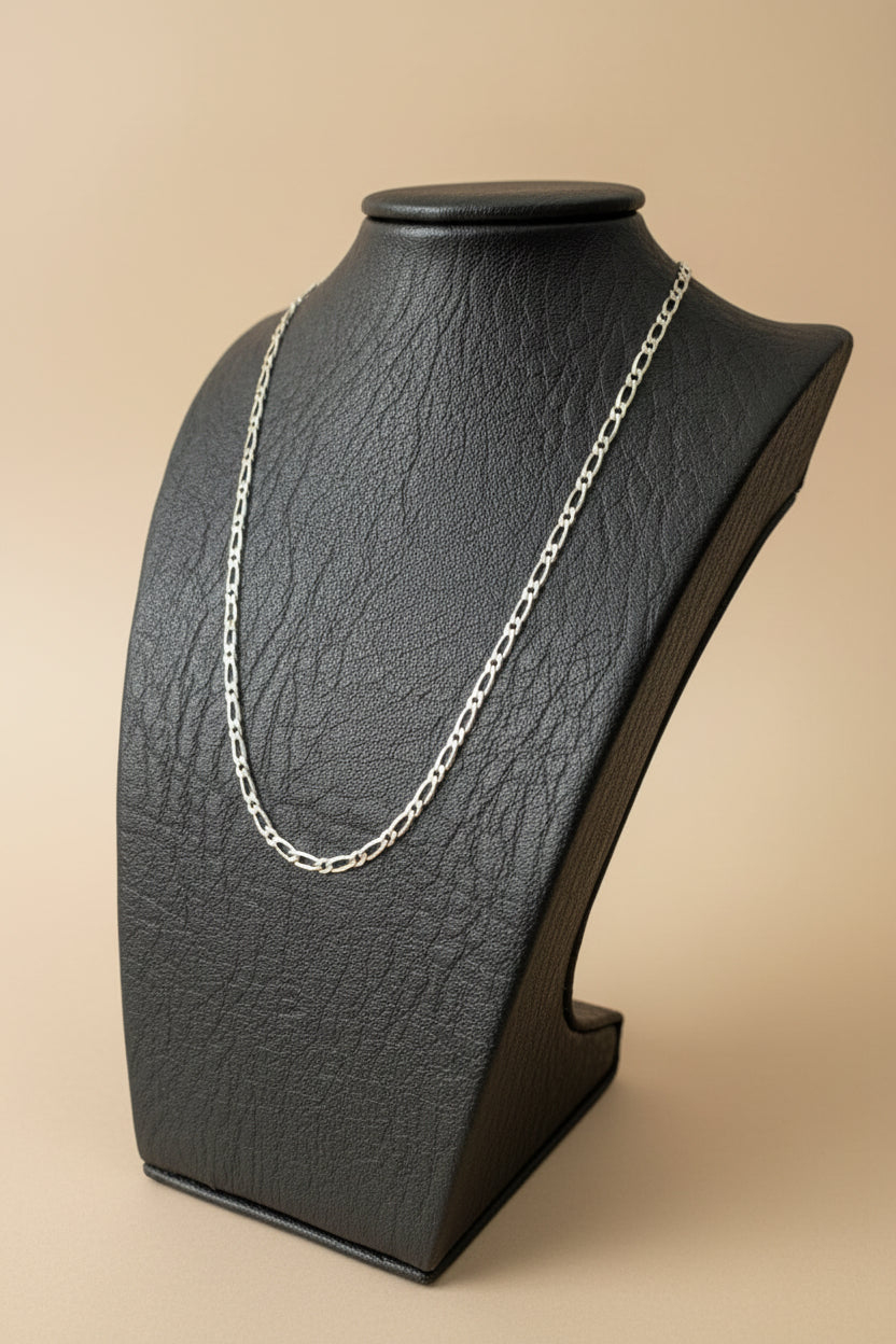 Cadena collar hombre Plata 925 italiana alto brillo — regalo premium Brillo Encanto