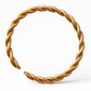 Braided Hoop Piercing in 925 Silver with Gold Plating