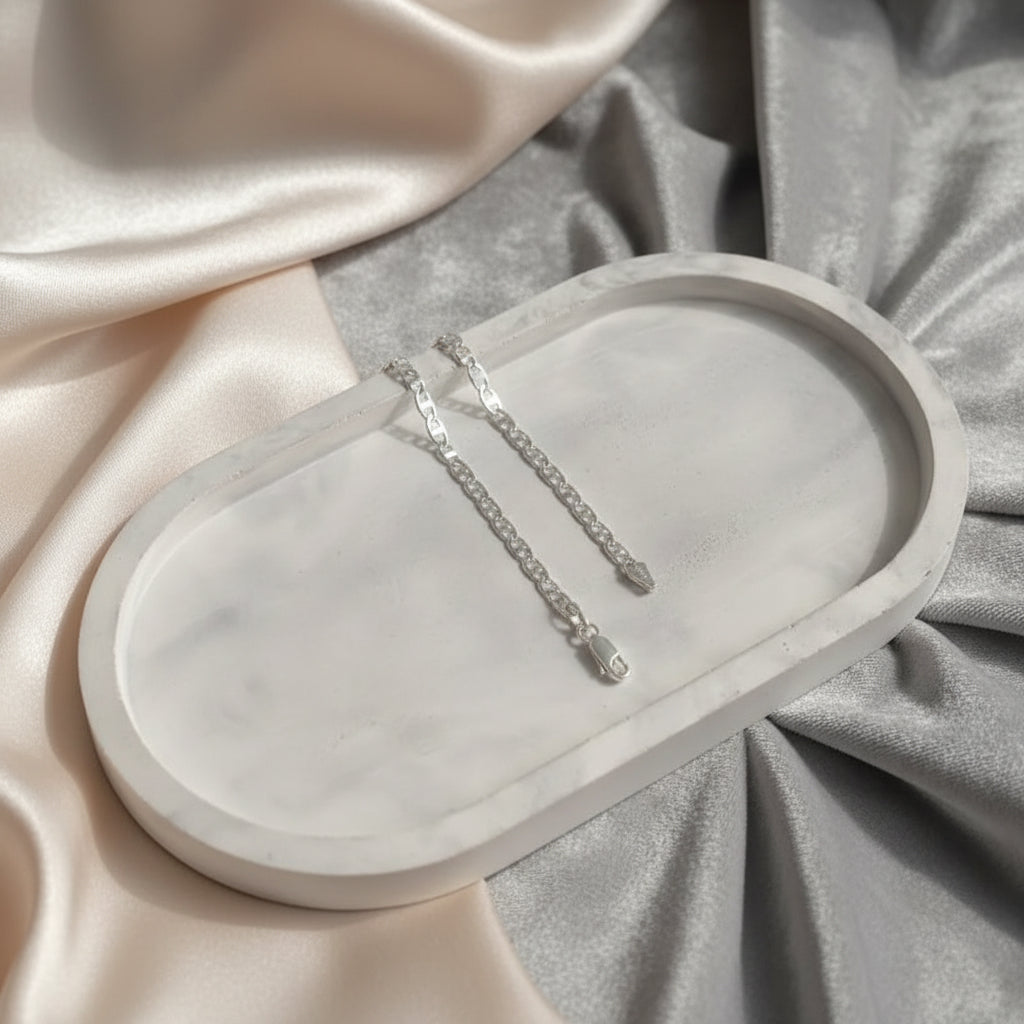 Cierre pulsera plata 925 italiana tejido escalera