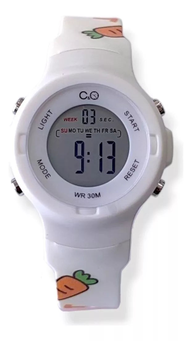 Reloj Niño Digital Impermeable al  Agua Azul Rex