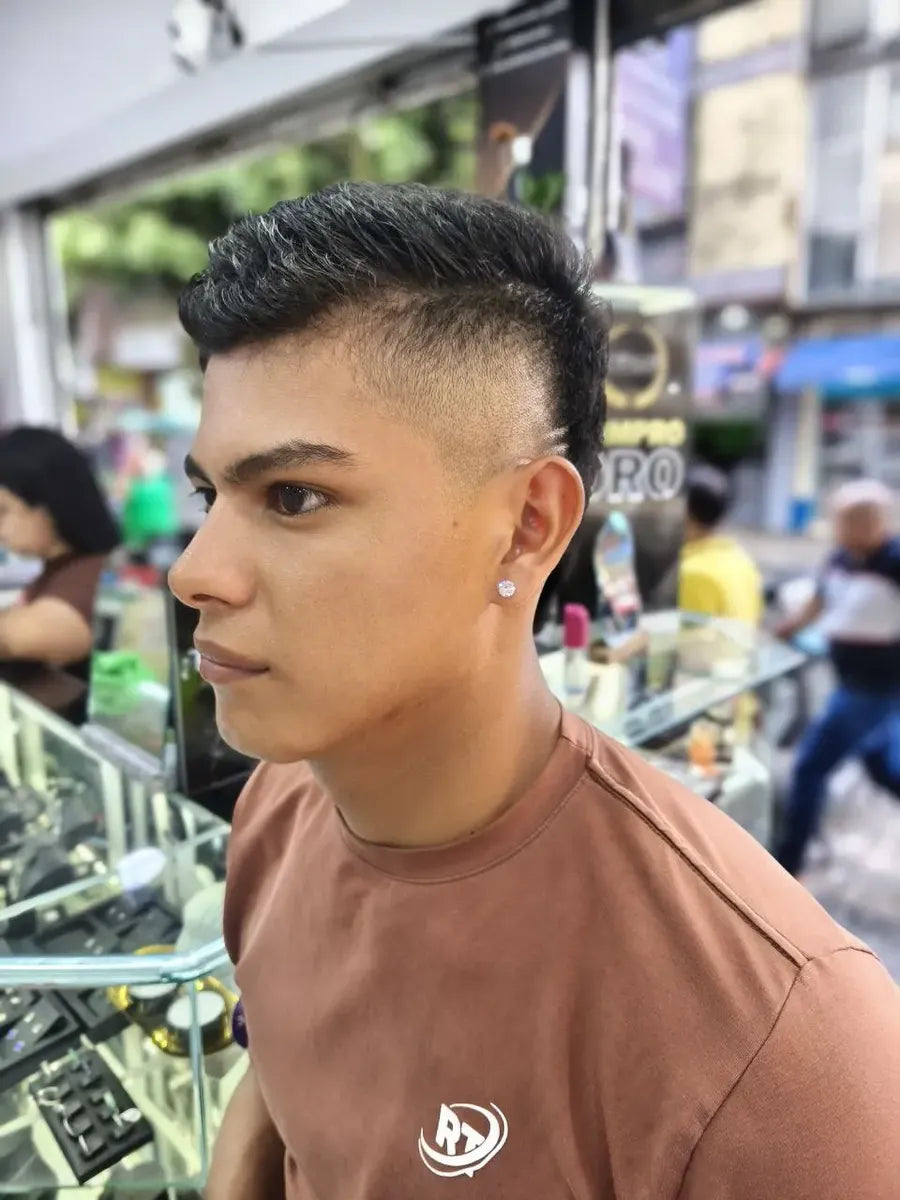 Aretes unisex grandes con diamante cristal - Brillo Encanto Colombia