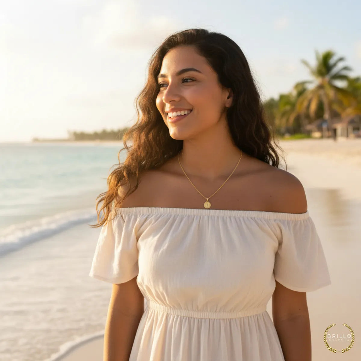 Juego Cadena + Dije San Benito Para Mujer Oro 18k Laminado