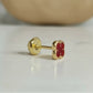 Aretes para Bebé Trébol Rojo en Oro Laminado 18K – Antialérgicos y Seguros