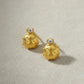 Aretes Anti alérgicos Mariquitas Oro Laminado18k