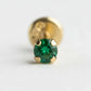 Aretes / Piercing Tipo Esmeralda en Oro Laminado 18K Unisex – Envío Colombia