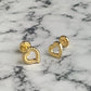 Aretes Oro Laminado 18k Corazón Anti alérgicos