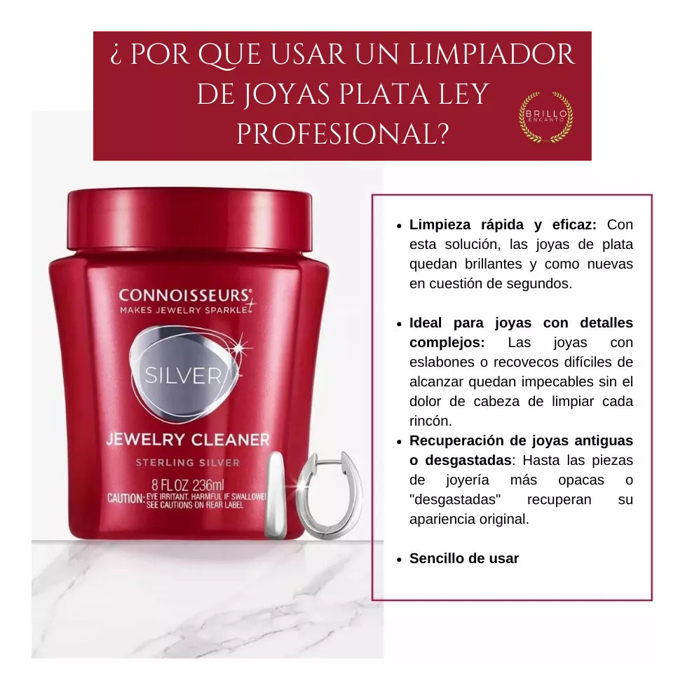 Limpiador Liquido Joyería De Plata Connoisseurs