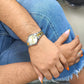 Reloj Mujer Qyq Original Q&q Acero Doble Color Pequeño