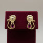 Anti-allergy Earrings with Safety Polka Dots for Women, 18k Gold Plated, Cats