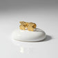 Anti-allergy Safety Bear Earrings for Women, 18k Gold Plated, Small
