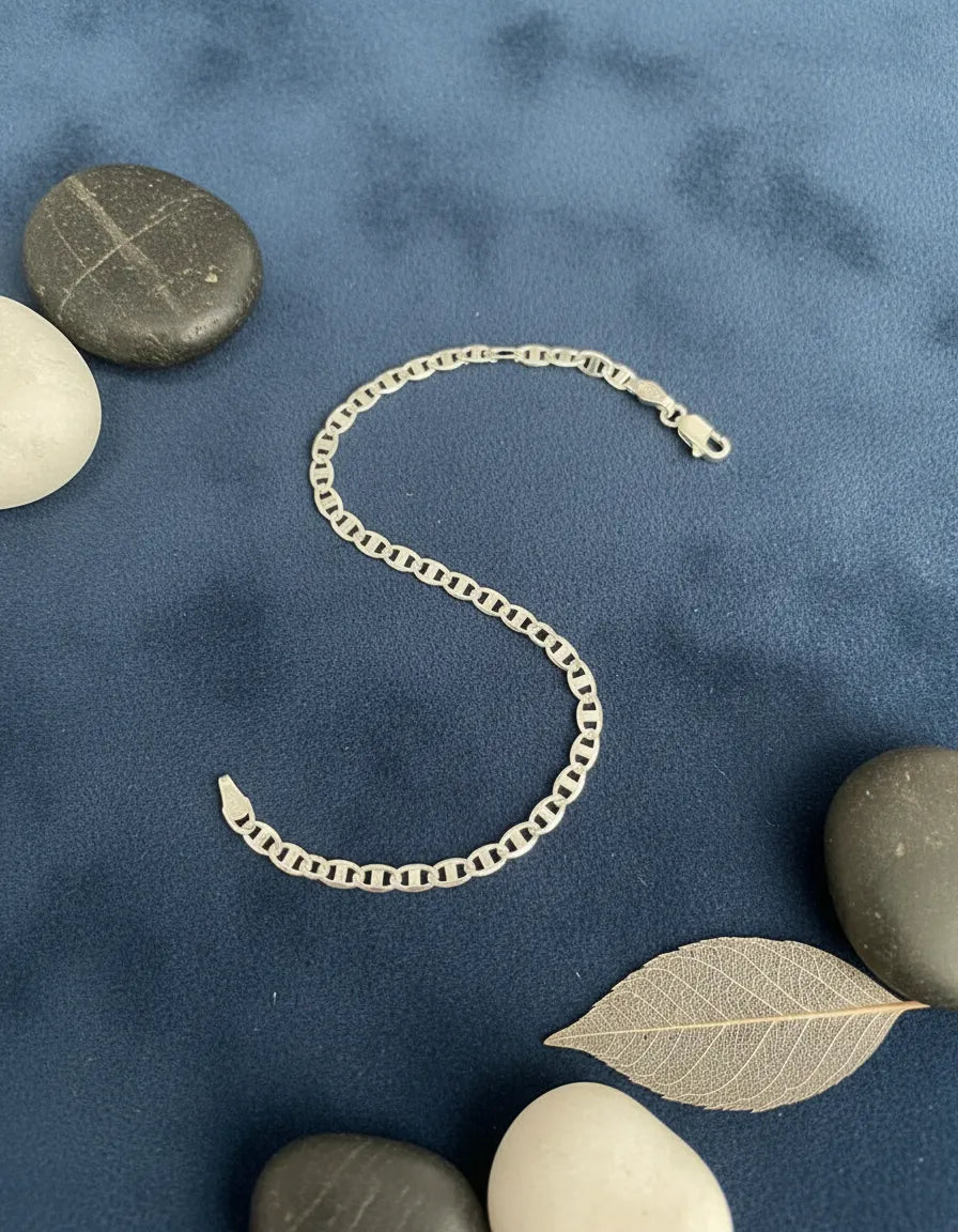 Detalle acabado premium pulsera plata 925