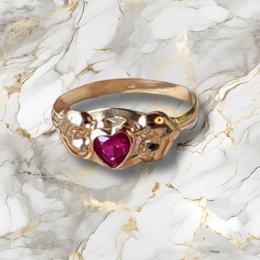 Anillo Mujer Oro Laminado 18K | Joya Elegante Corazón