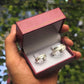 Argollas de matrimonio en plata italiana Floriana Brillo Encanto