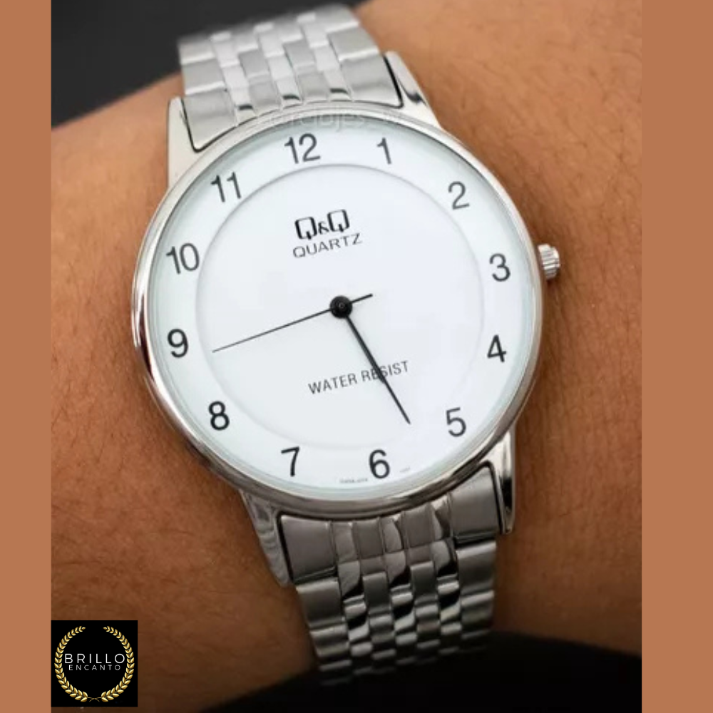 Reloj Q&Q QA56-J204Y Acero Plateado Hombre