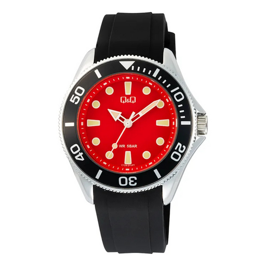 Reloj Q&Q C72A-011PY Hombre Deportivo Siliconado