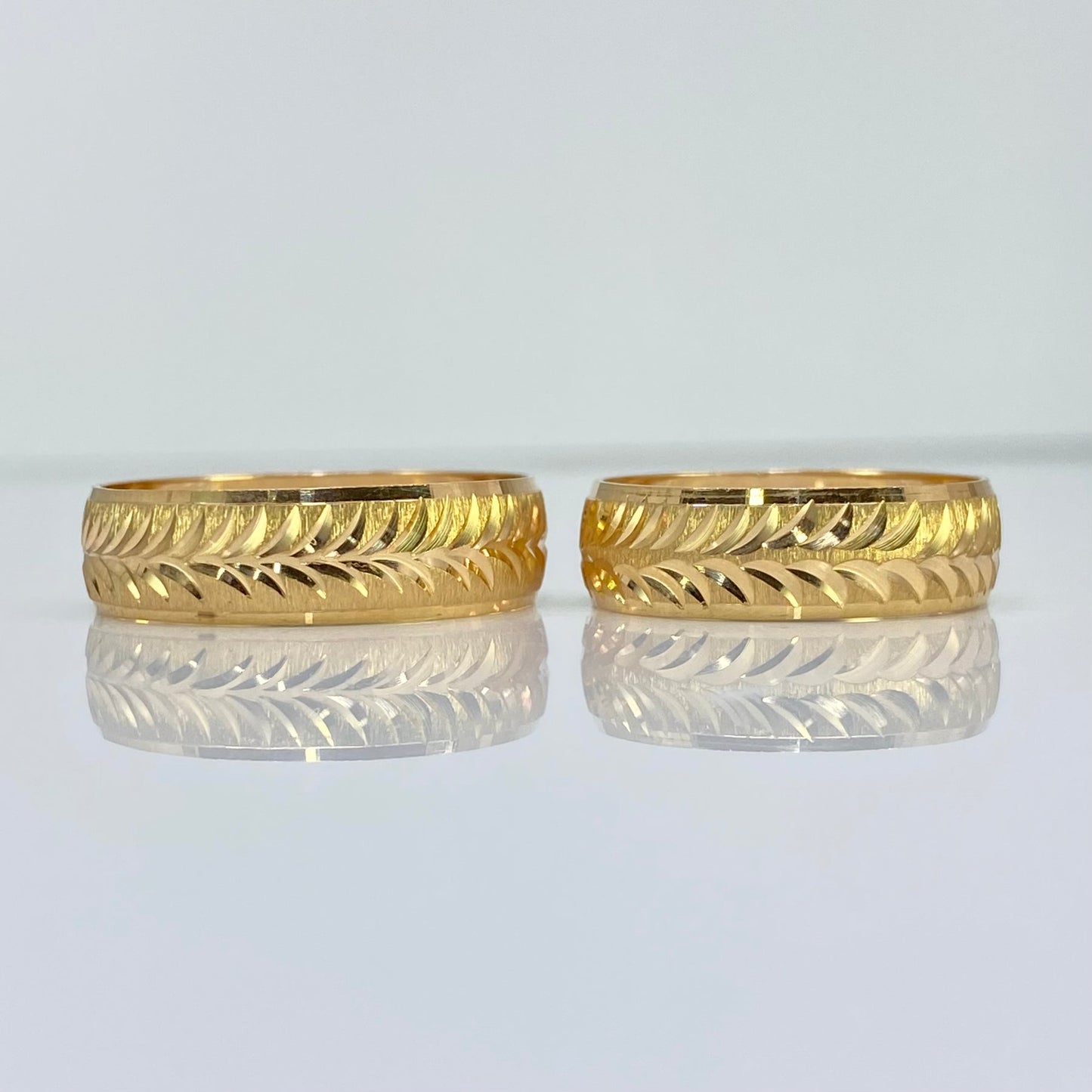 Argollas Anillos Matrimonio Paz en Oro 18K