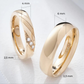 Naples Wedding Rings in 18K Gold Plated