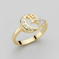 Anillo 15 Años Luna y Estrella Oro 18K