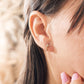 Aretes religiosos en forma de cruz para mujer en plata 925