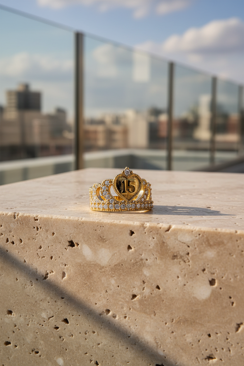 Joya de lujo para 15 años en Oro 18K - Brillo Encanto Villavicencio Meta Colombia