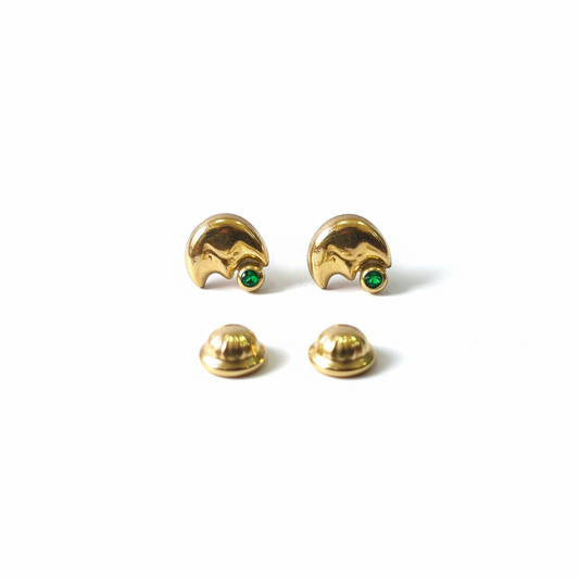 Anti-allergy Earrings Small Hearts 18k Gold Laminated