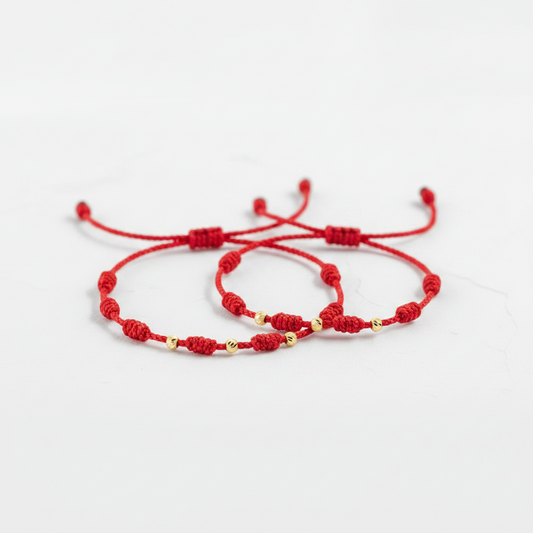Pulseras de Pareja en Oro  18K con Balines Diamantados #3