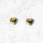 Aretes Anti alérgicos Corazones Pequeña Oro Laminado18k