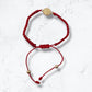 Pulsera roja San Benito Oro Laminado18k 