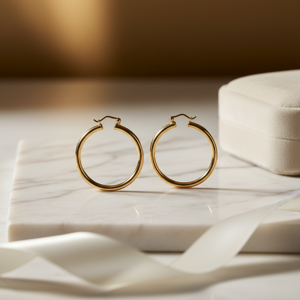 Candongas / Aretes Grandes De Mujer Oro 18k Laminado 3 Cm