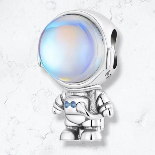 Charm Astronauta Lunar Plata925