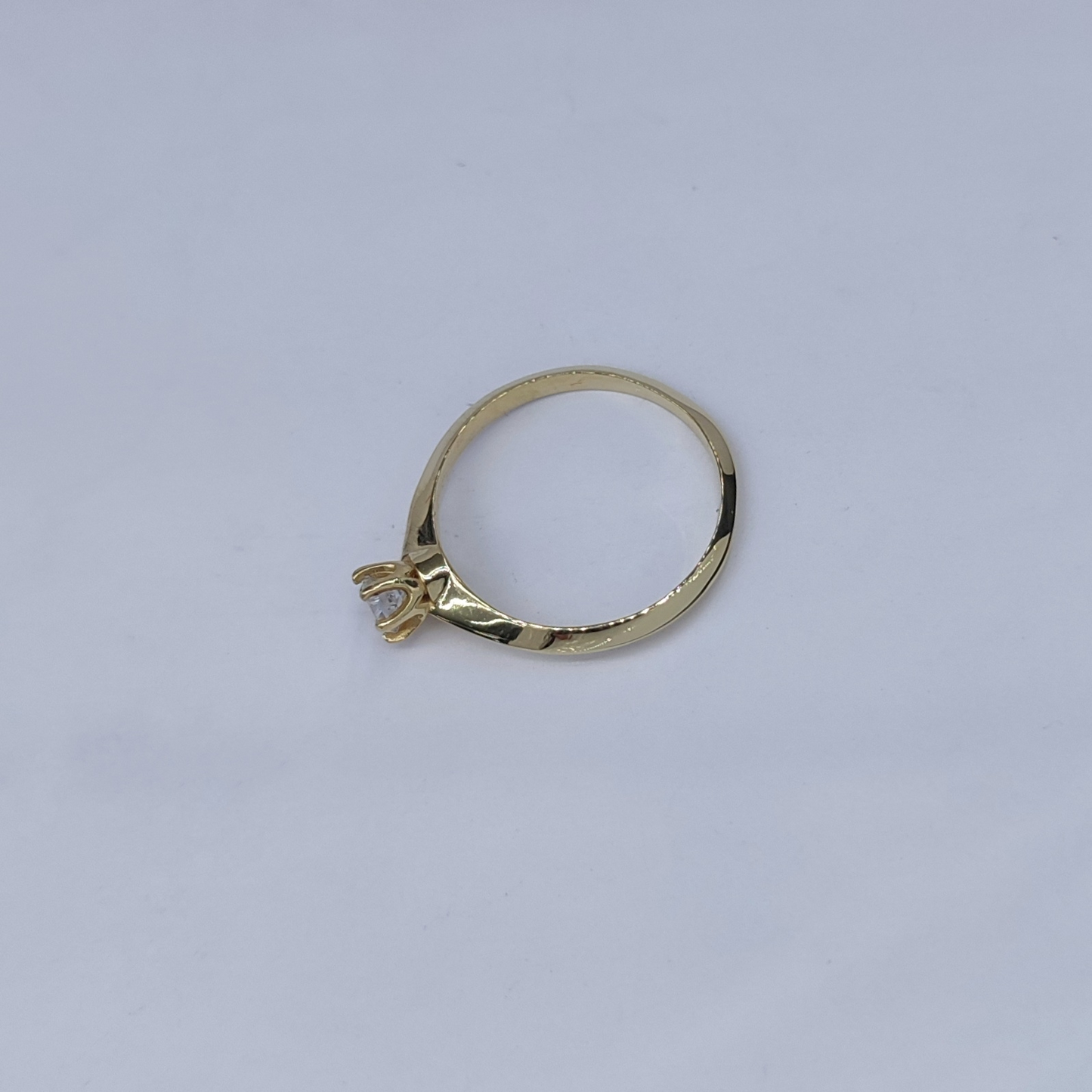 Anillo Promesa Compromiso Fragata Oro 18k