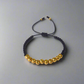 Manilla de Lujo: Balines de Oro 18K Diamantados Ajustables