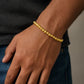 Pulsera artesanal balin oro 18k hombre o mujer hecha a mano