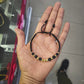 Pulsera artesanal de oro 18K con bolas diamantadas y envío gratis en Colombia